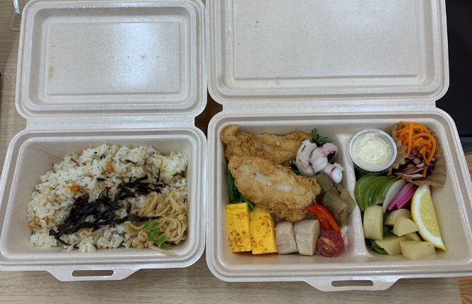 被災地産食材を用いた食体験（三陸帆立弁当）