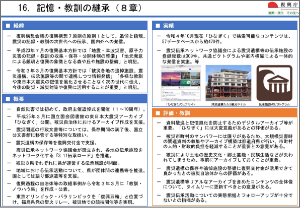 16．記憶・教訓の継承（８章）