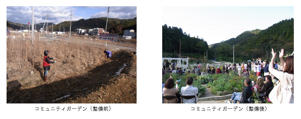 図表 3-2-71 移転元地の活用事例(宮城県石巻市の例)
