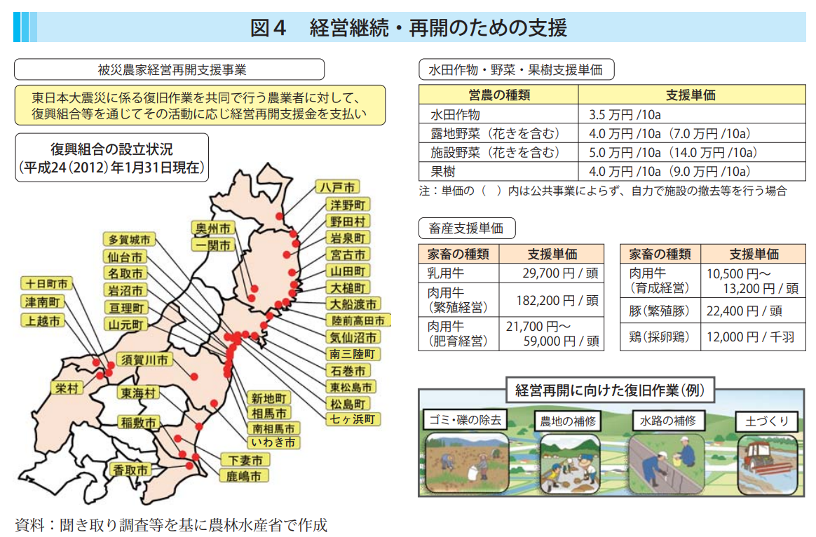 図表 6-2-8 経営継続・再開のための支援概要