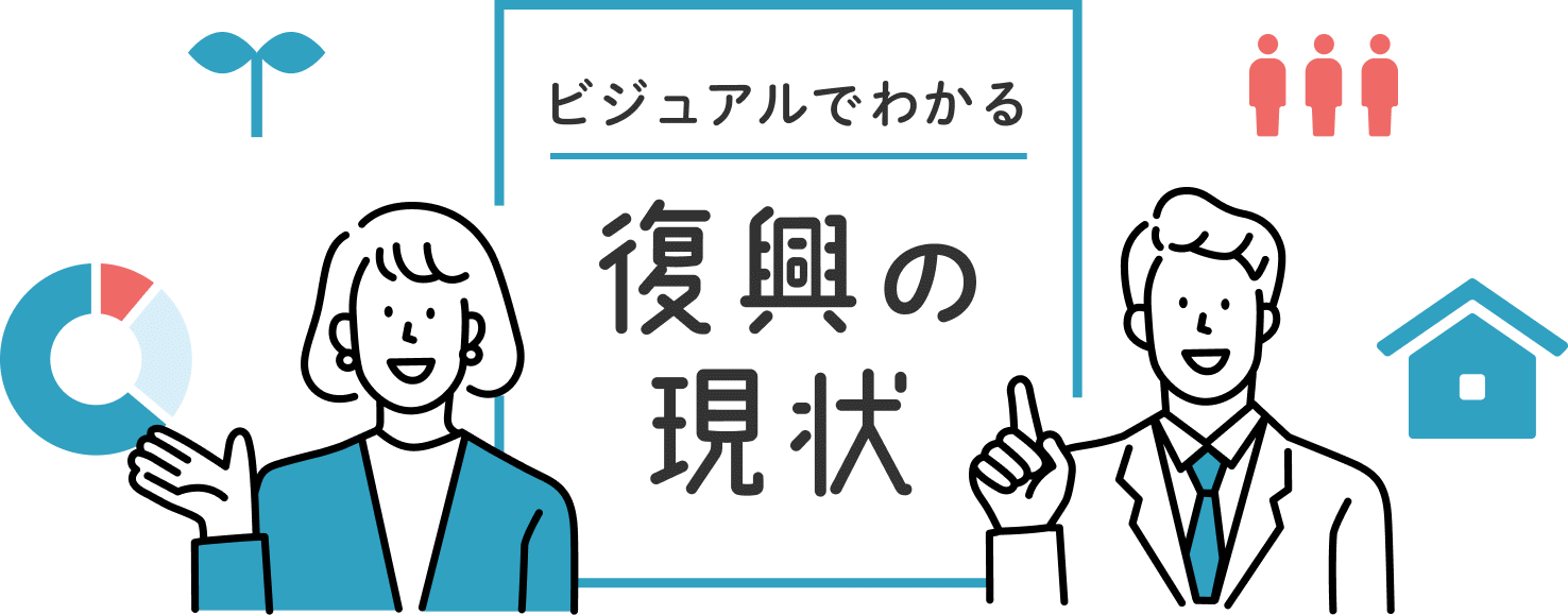 ビジュアルでわかる復興の現状
