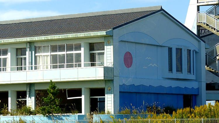 震災遺構として残すことが決定した請戸小学校の校舎外観の写真