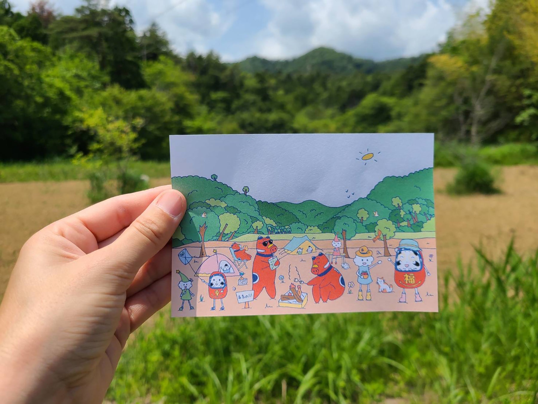 エミリーさんが描いた農園の未来予想図のイラスト