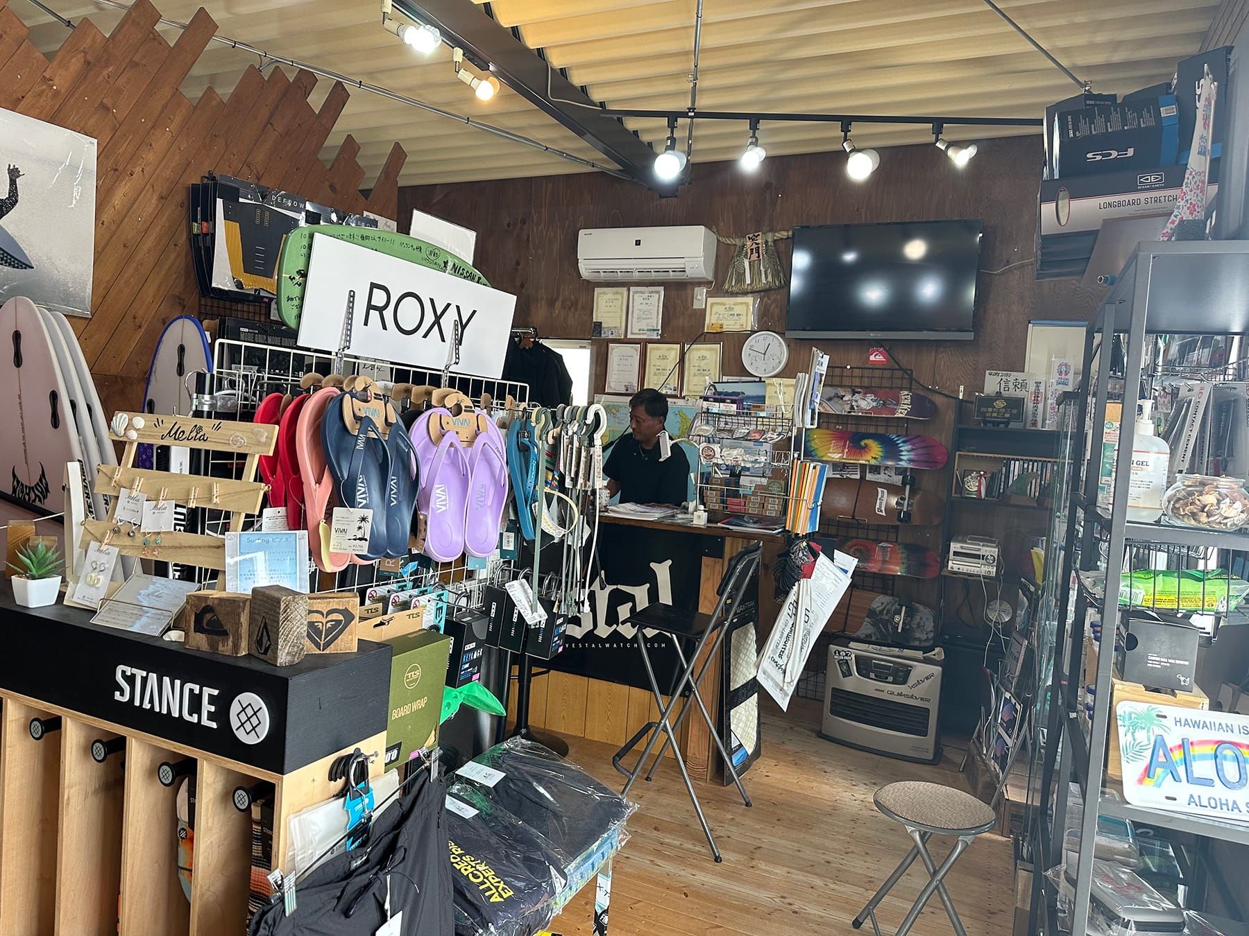 GLORY SURFの中の様子