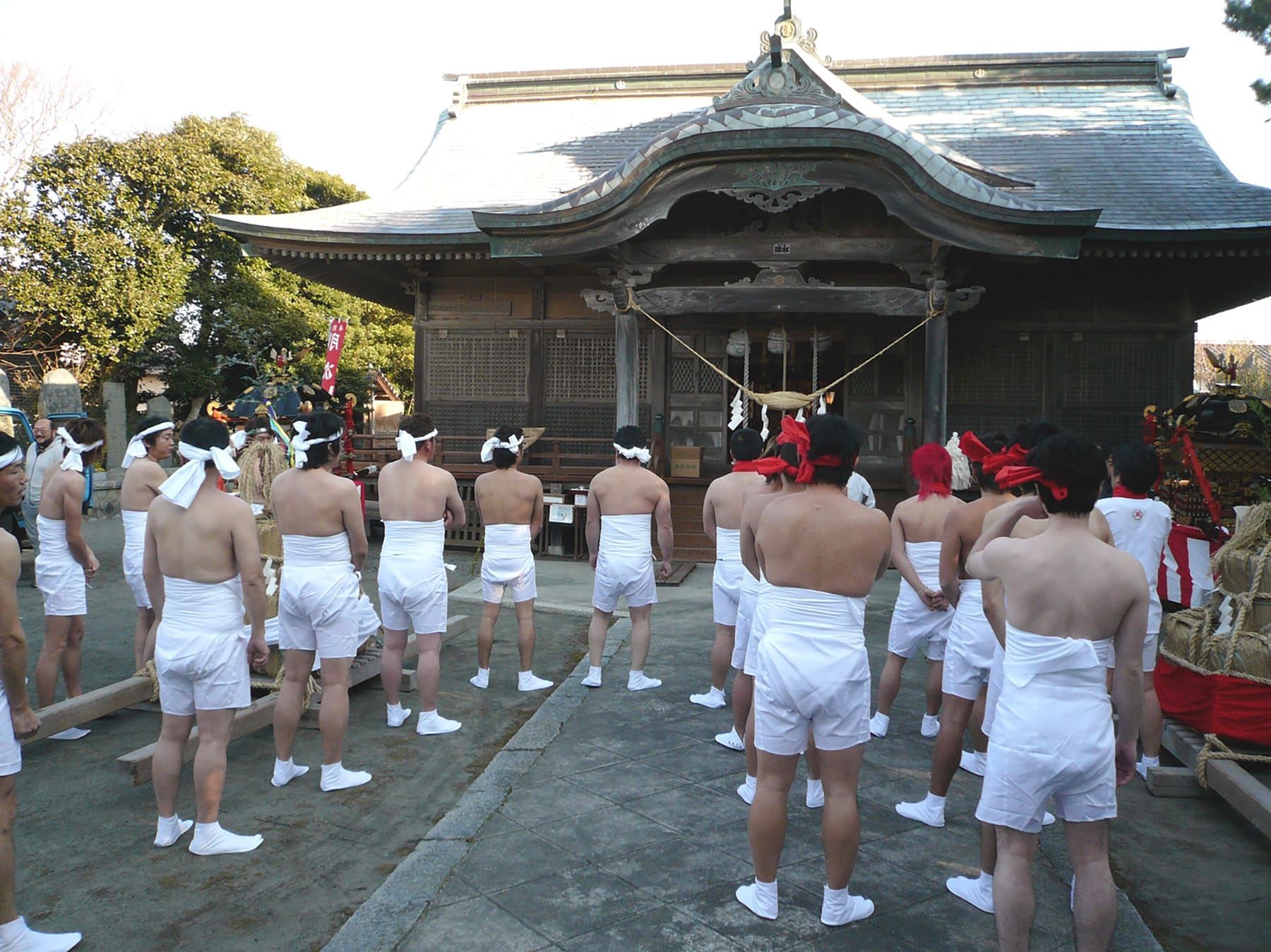 震災前の安波祭の様子