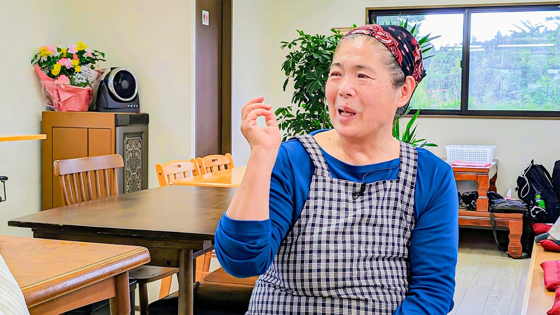 大熊町への移住を決断した理由を語る食事処池田屋店主の池田孝代さん