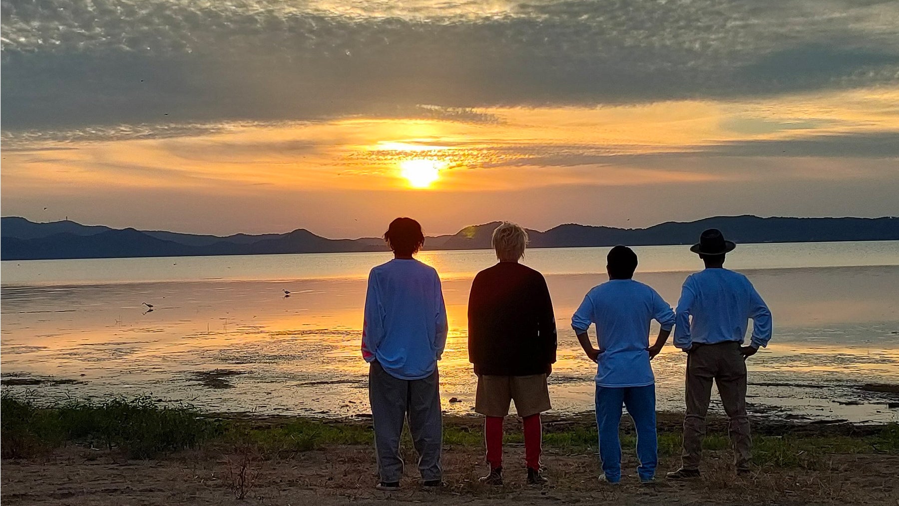 箭内さんおすすめスポット猪苗代湖 天神浜ー猪苗代湖に沈む夕日ー