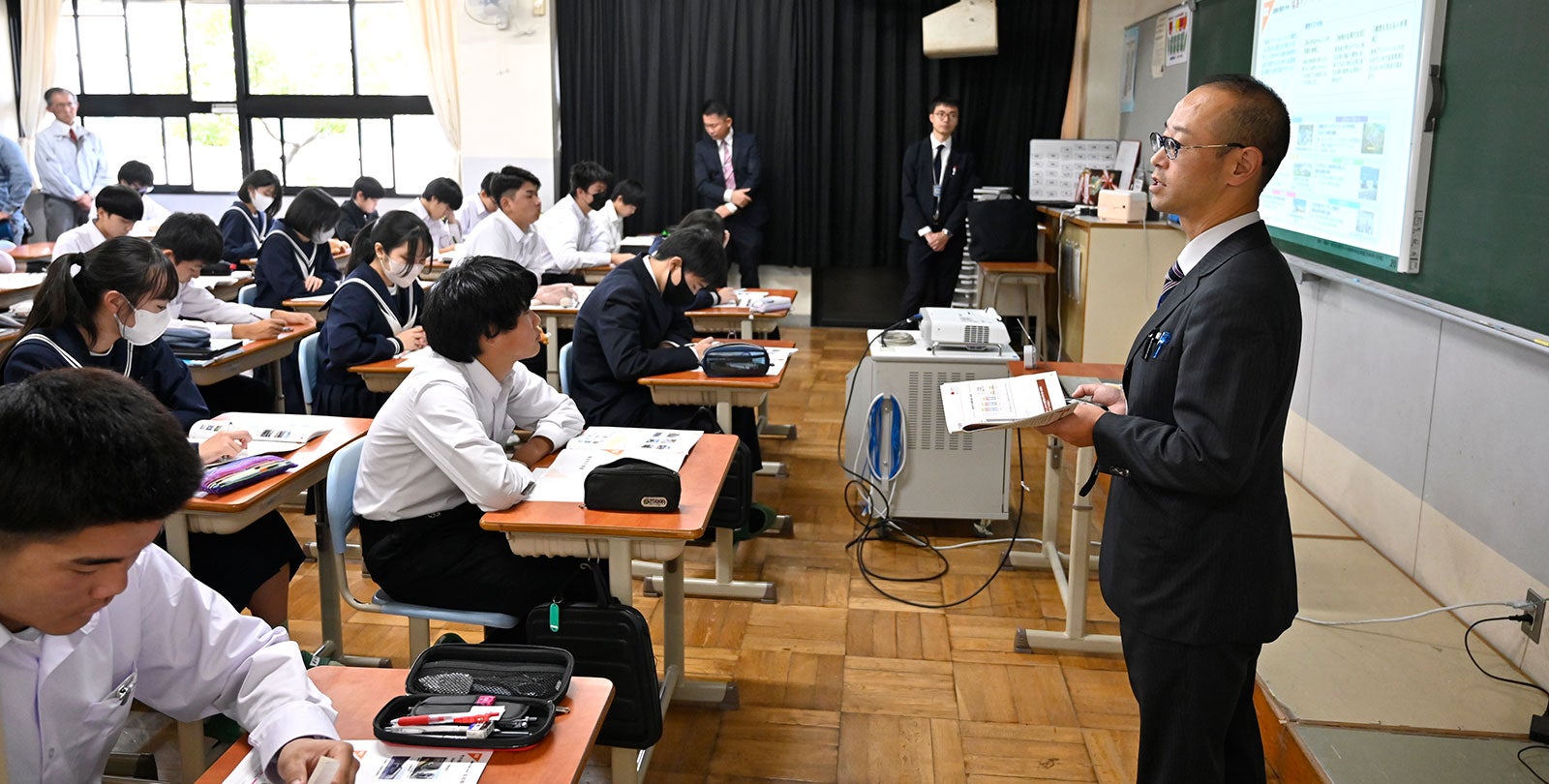出前授業の様子　復興の現状