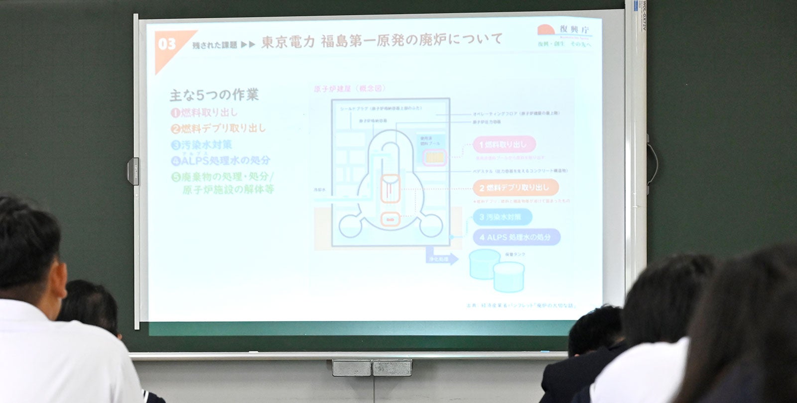 出前授業の様子　残された課題