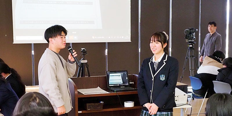 双葉町産業交流センターで地元生徒と交流その4