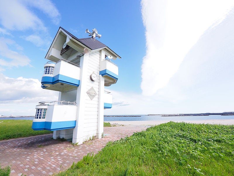 海水浴場・監視塔