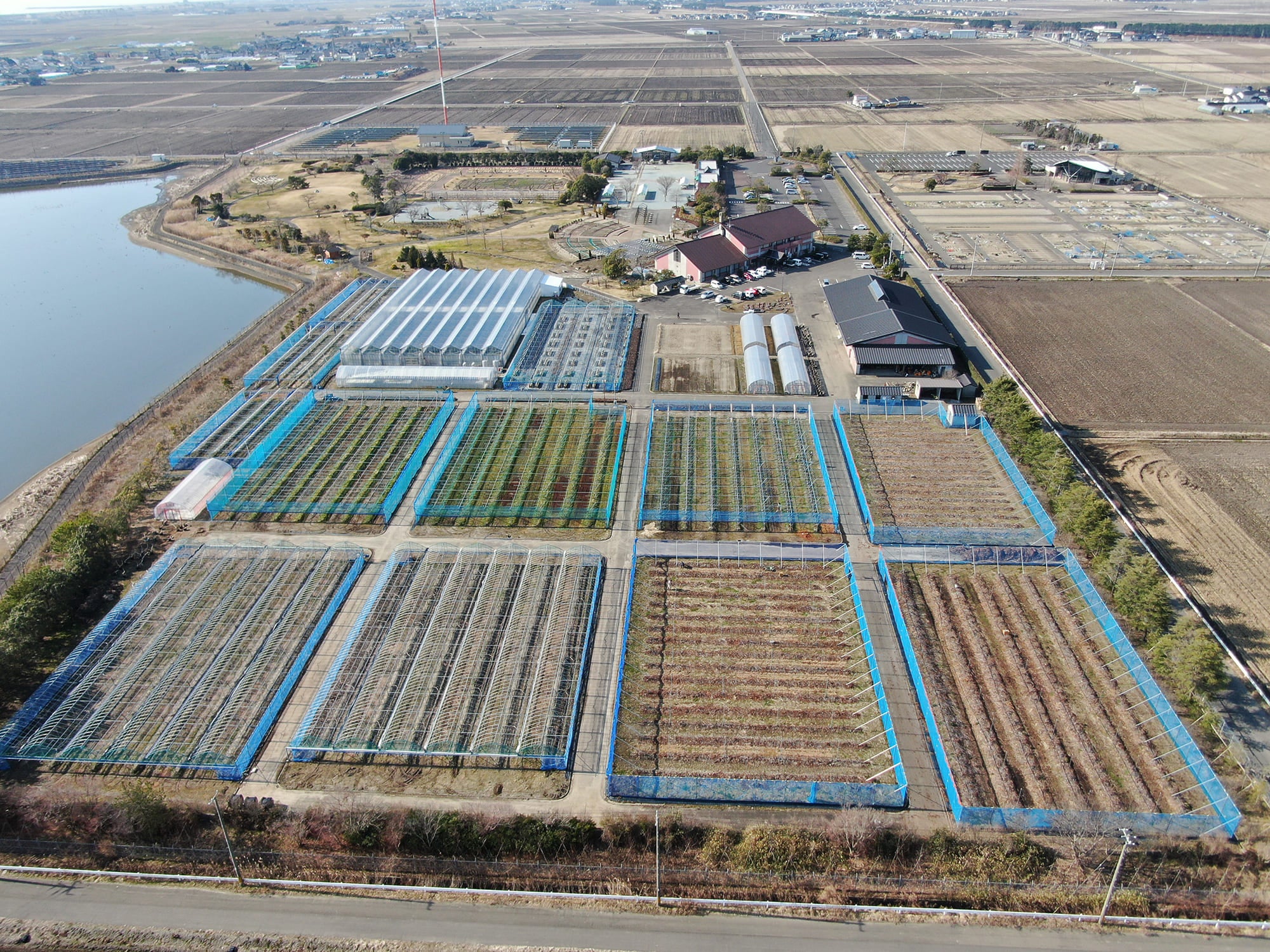 農業・園芸の試験、研究および指導による農業振興の場となっている「せんだい農業園芸センター みどりの杜 観光果樹園」