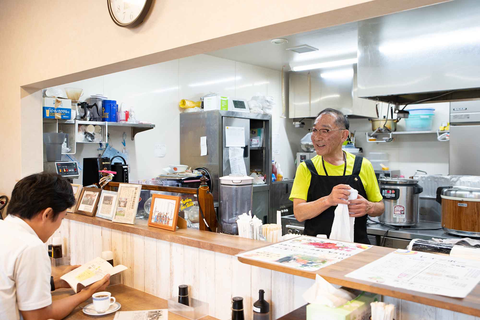 軽食・喫茶レインボー［福島県大熊町］2021年4月に、10年ぶりに大熊町で営業を再開。地元産イチゴを使ったメニューでPRに協力する。