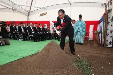 須賀川市の新庁舎建設工事着工