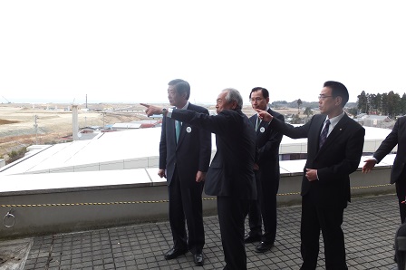 新地駅周辺市街地整備事業説明（於：新地町役場）