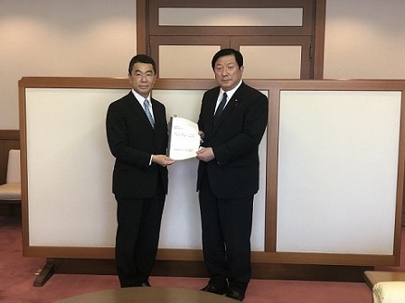 宮城県知事への就任挨拶・意見交換(於:宮城県庁)