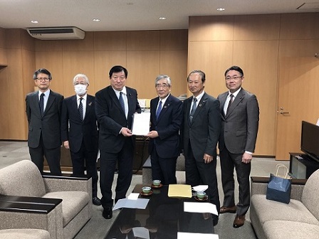 石巻市長への就任挨拶・意見交換(於:石巻市役所)