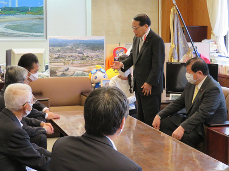 広野町長との意見交換(於:広野町役場)