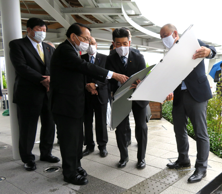 楢葉町長との意見交換(於:ならはCANvas)