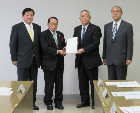南相馬市長との意見交換(於:南相馬市役所)