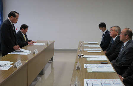 南相馬市長との意見交換(於:南相馬市役所)