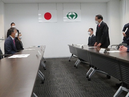 田村市長との意見交換(於:田村市役所)