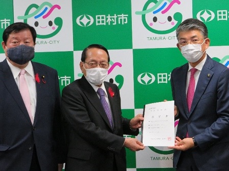 田村市長との意見交換(於:田村市役所)