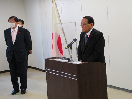 福島復興局職員への訓示(於:福島市)
