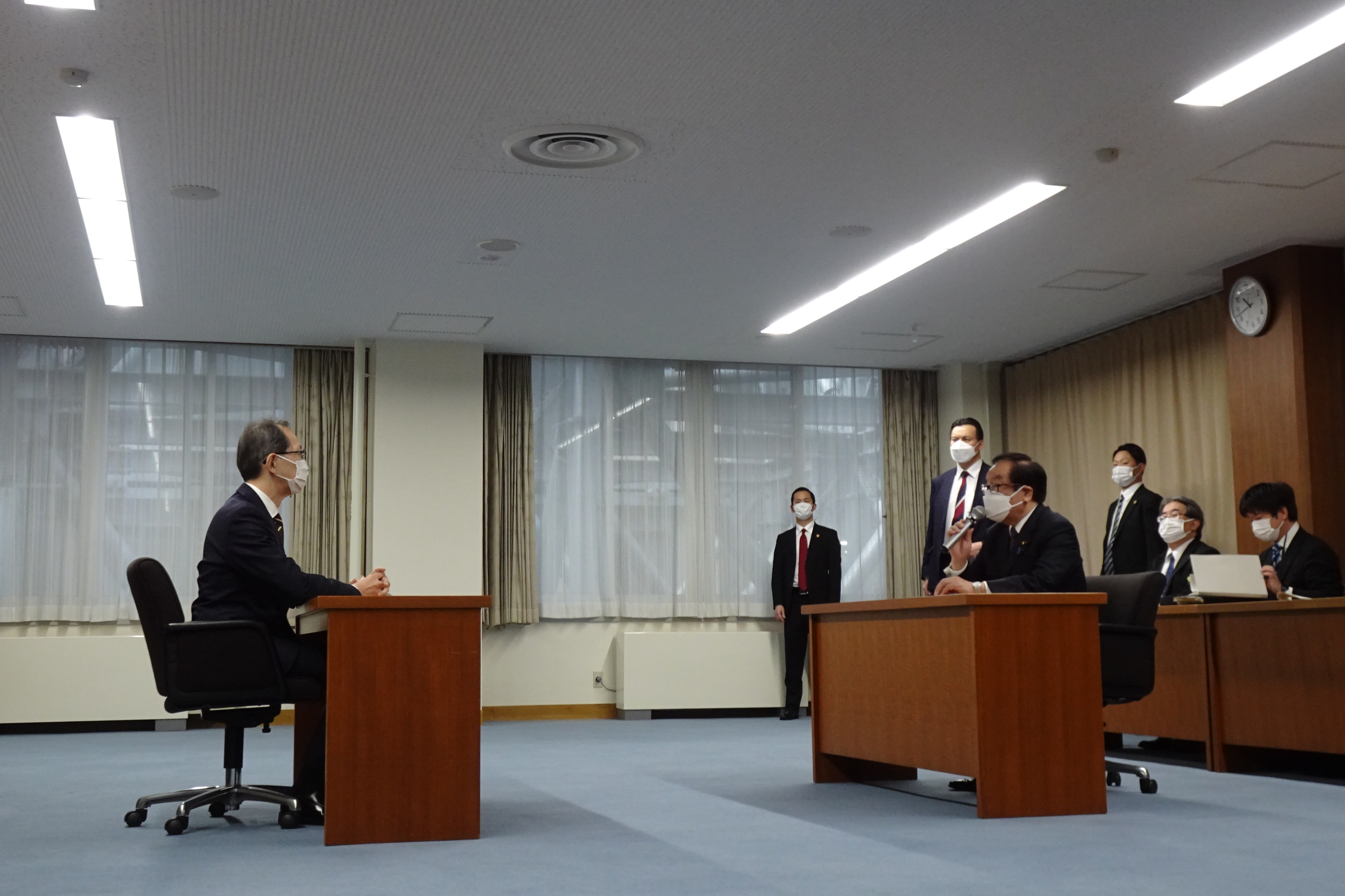 渡辺大臣の福島県訪問（12月28日）