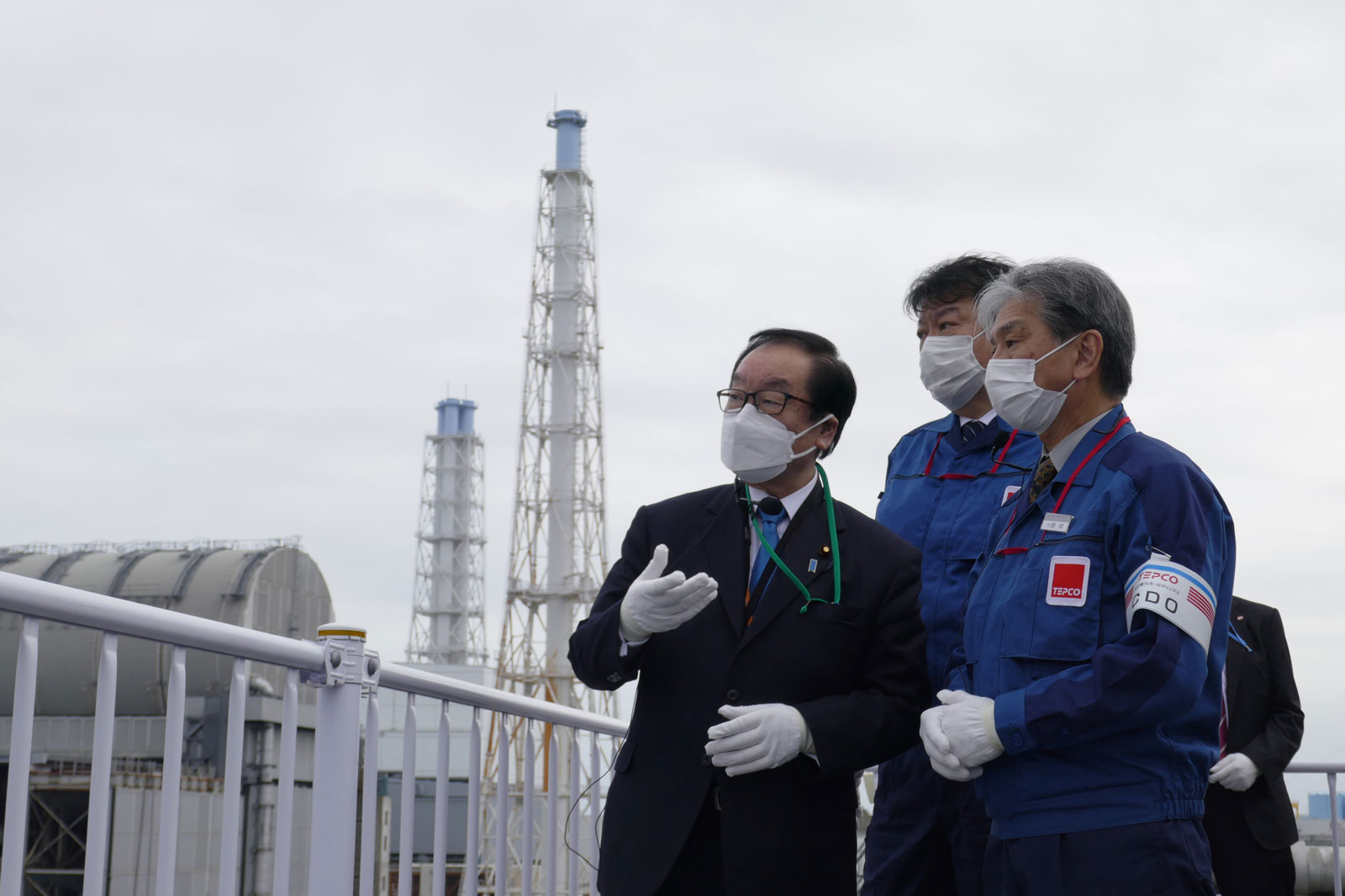 渡辺大臣の福島県訪問（3月12日）