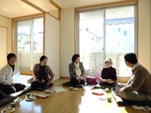 郡山市八山田団地におけるお茶会