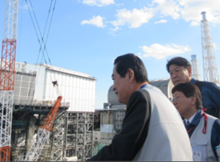 ■東京電力福島第一原子力発電所視察①（於：大熊町・双葉町）