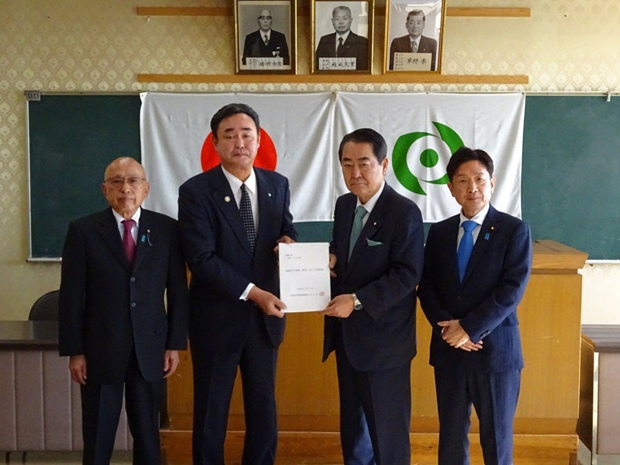 ■松本町長との意見交換①（於：楢葉町）